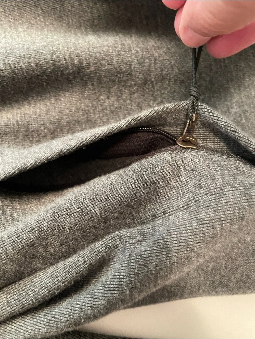REI Gray and Black Zip Hoodie